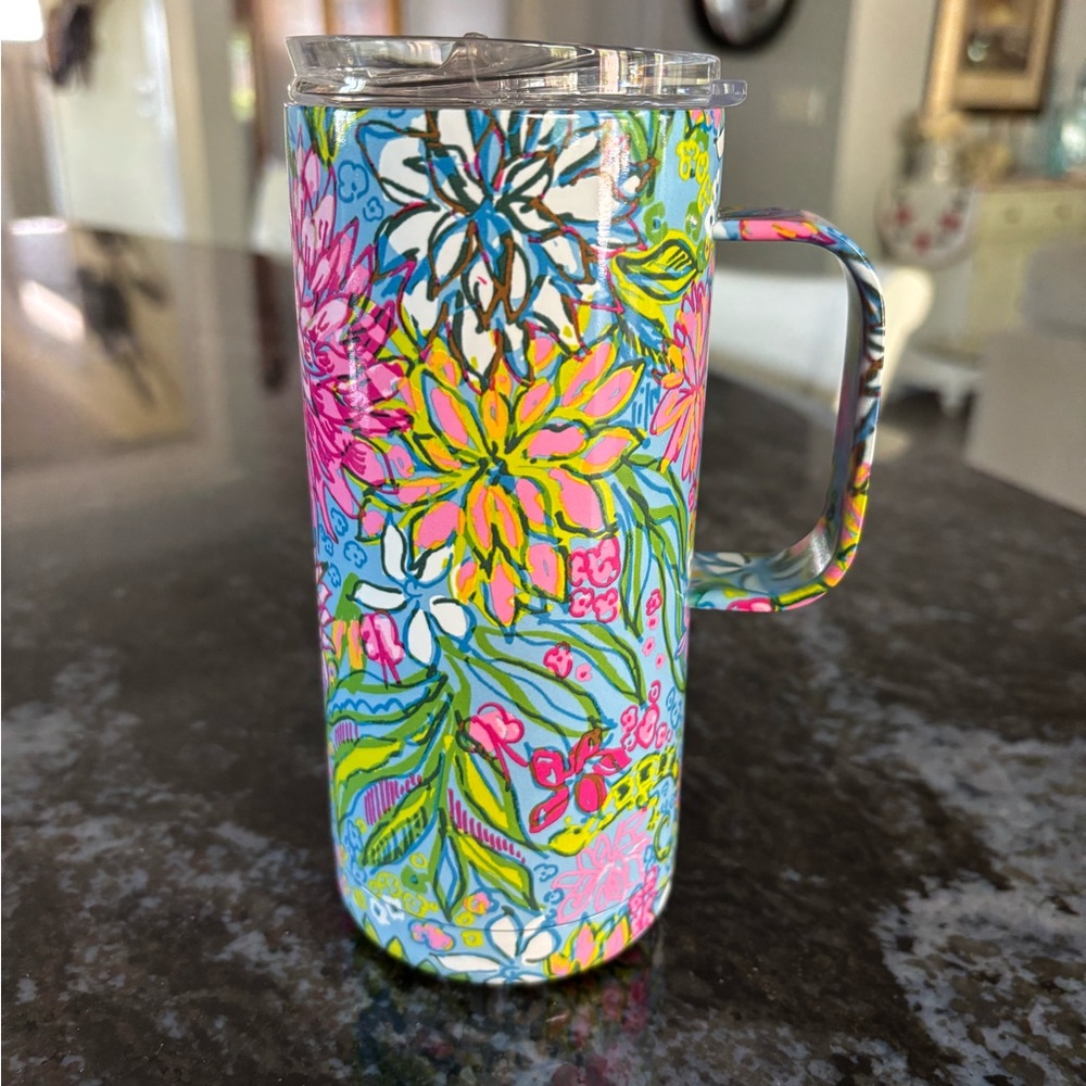 Lilly Pulitzer Colorful Floral Mug with Handle